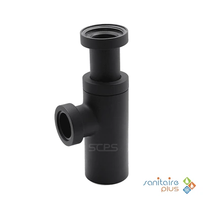 Siphon lavabo Noir Mat